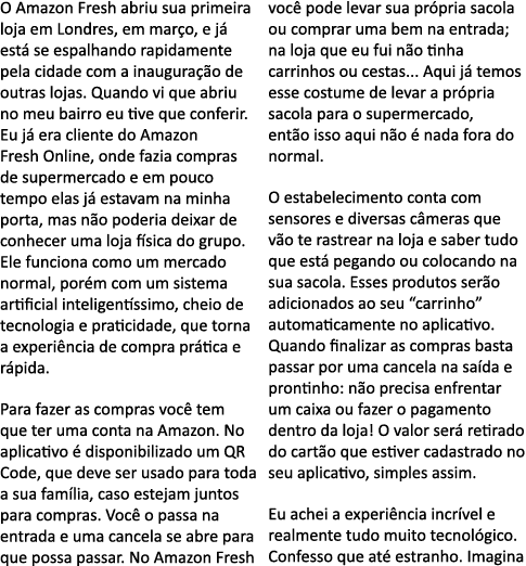O Amazon Fresh abriu sua primeira loja em Londres, em março, e já está se espalhando rapidamente pela cidade com a in   